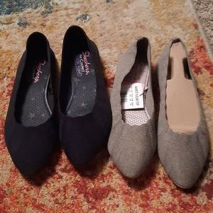 2pair Skechers Cleo Flats